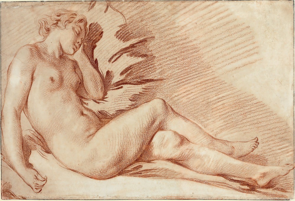A reclining female nude