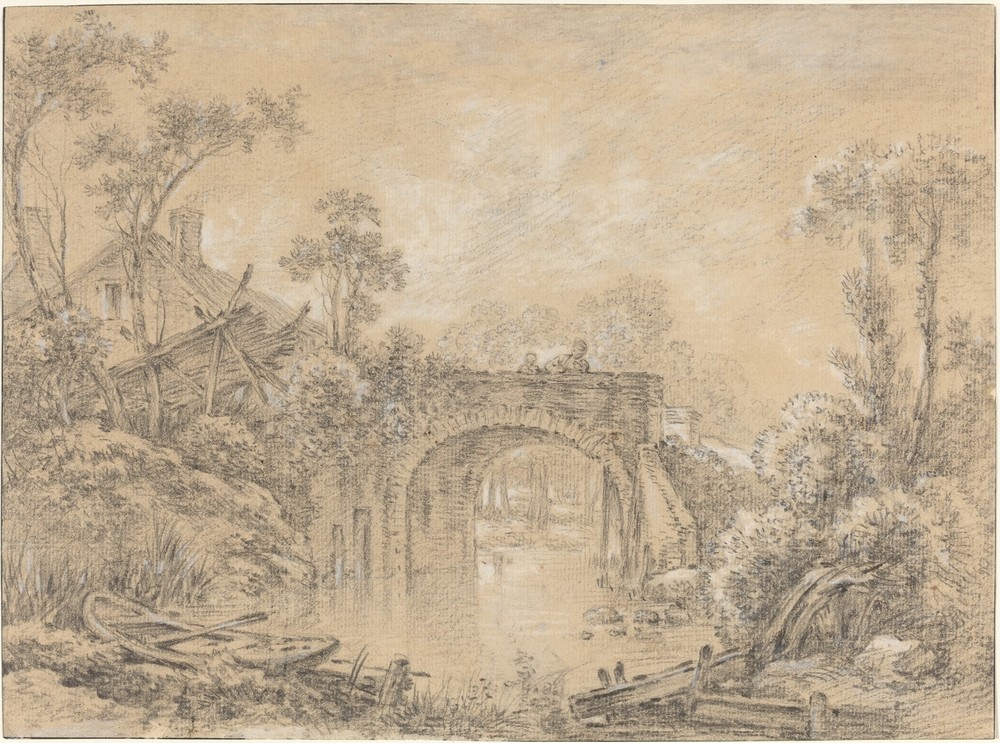 Landscape with a Rustic Bridge (c. 1740)