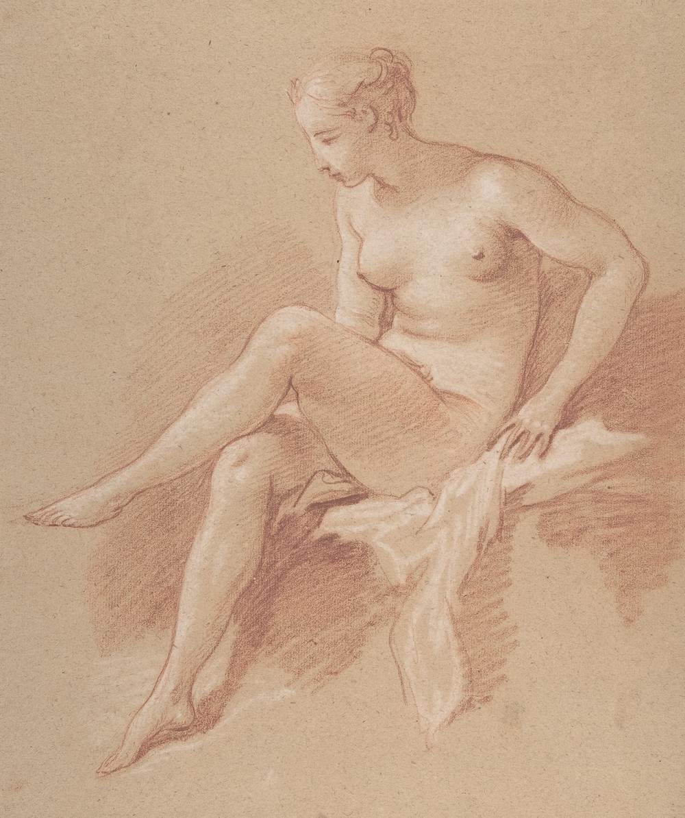 Seated female nude