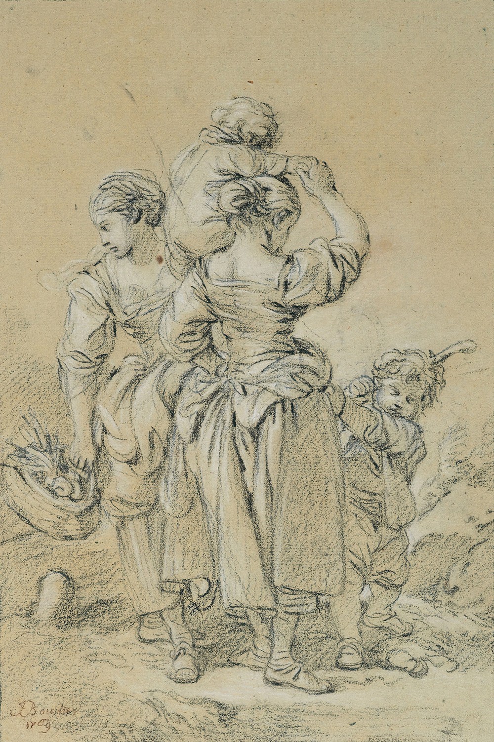 Deux femmes et deux enfants