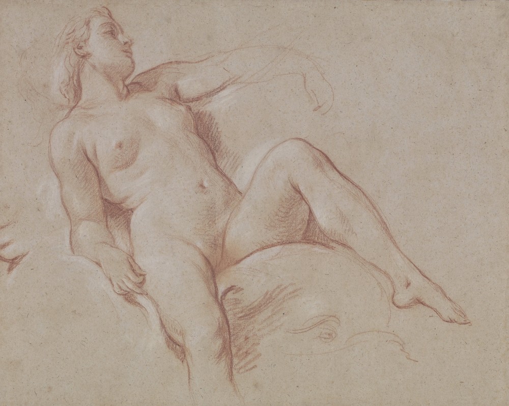 Female Nude on a Dolphin (circa 1730 - 1740)