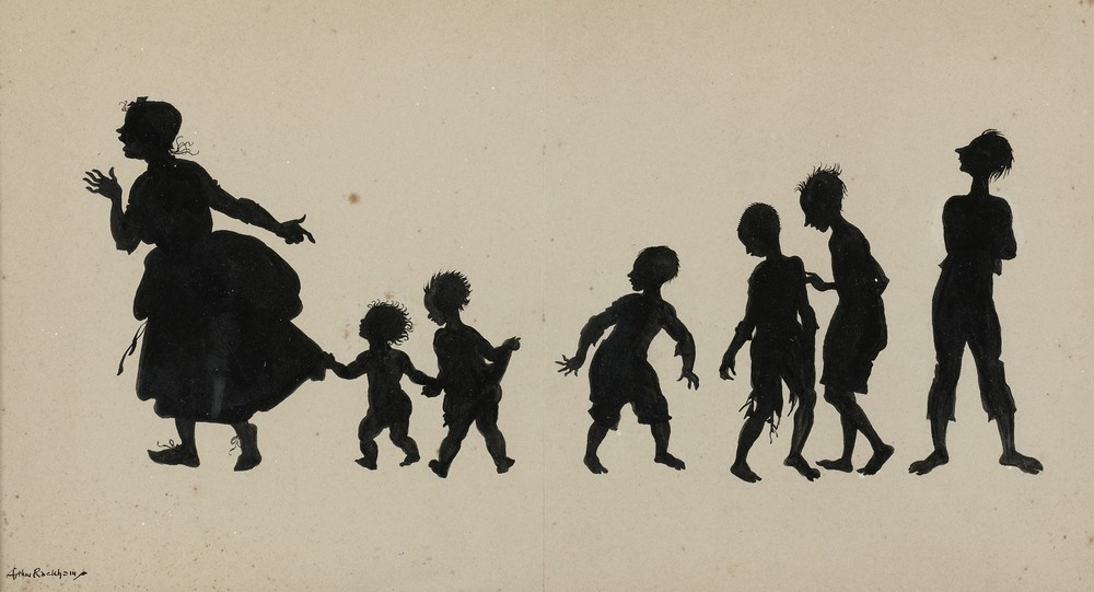 Woman and six children