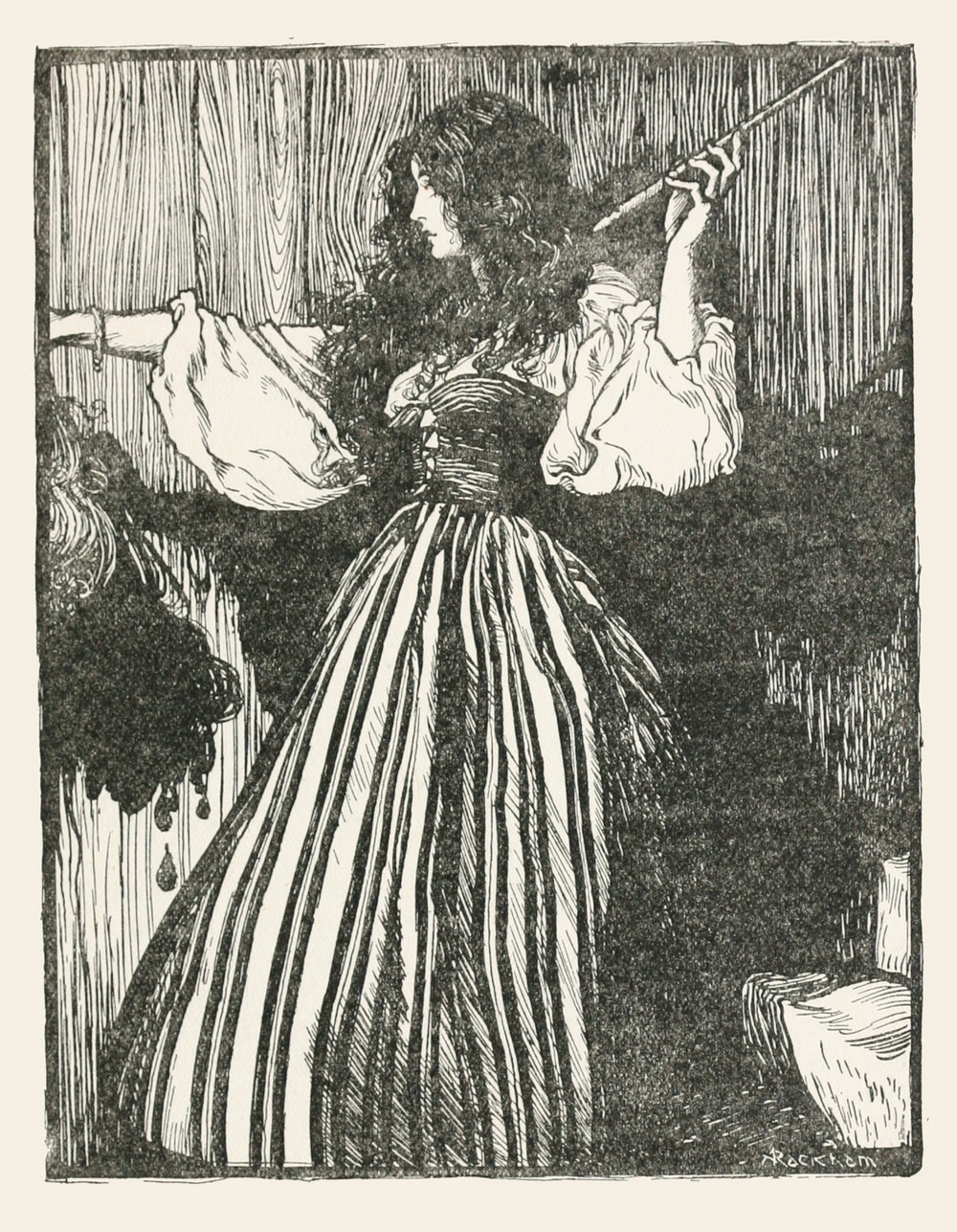 The Maiden fetched the magic wand