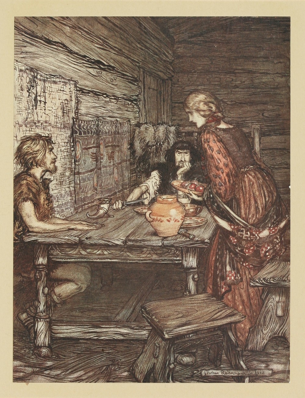 Hunding discovers the likeness between Siegmund and Sieglinde