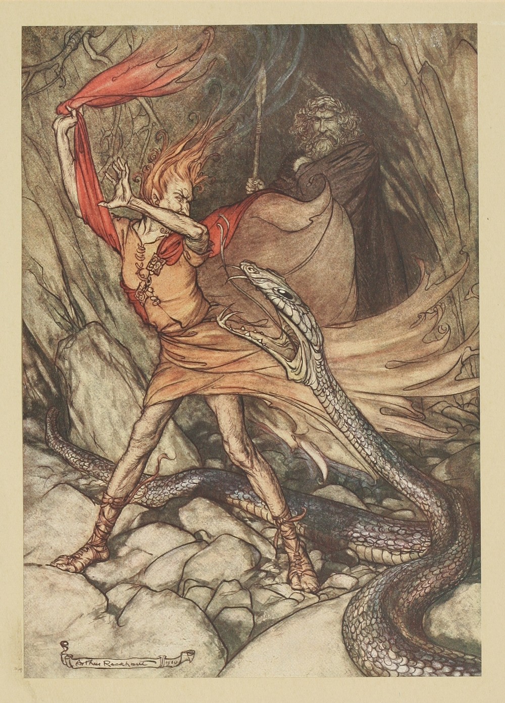 ‘Ohe! Ohe! Horrible dragon, O swallow me not!