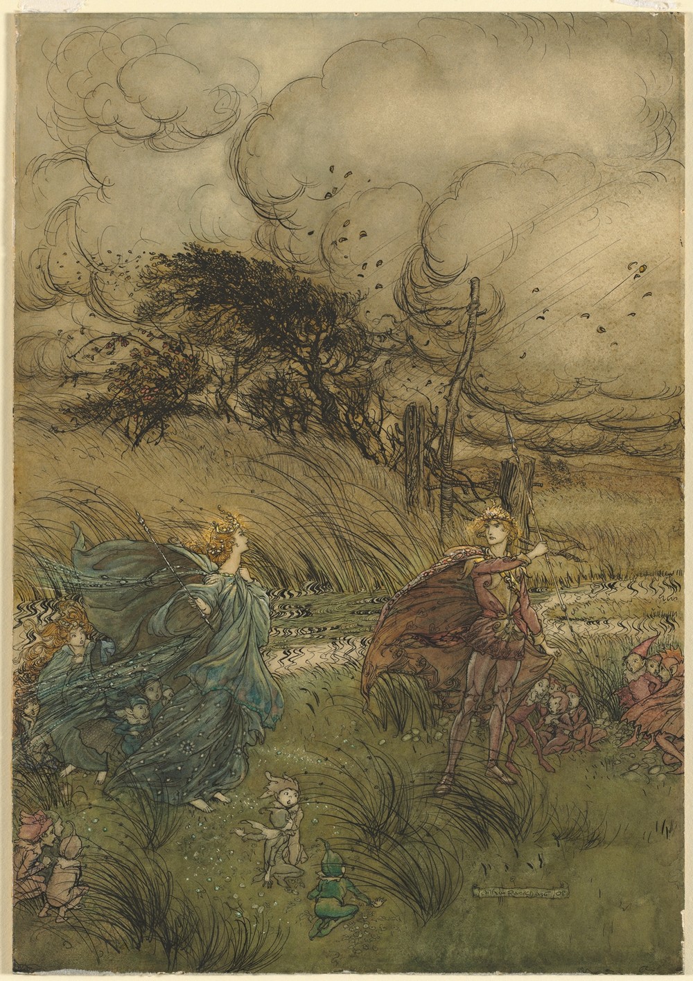 ‘And now they never meet in grove or green,’ from act 2, scene 1 of A Midsummer Night’s Dream by William Shakespeare