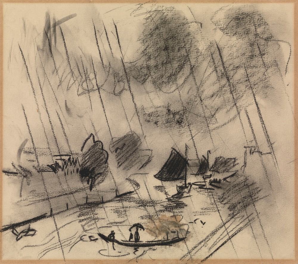 Canal in the Rain – The Ferryman