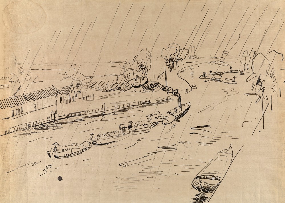 Canal in the Rain