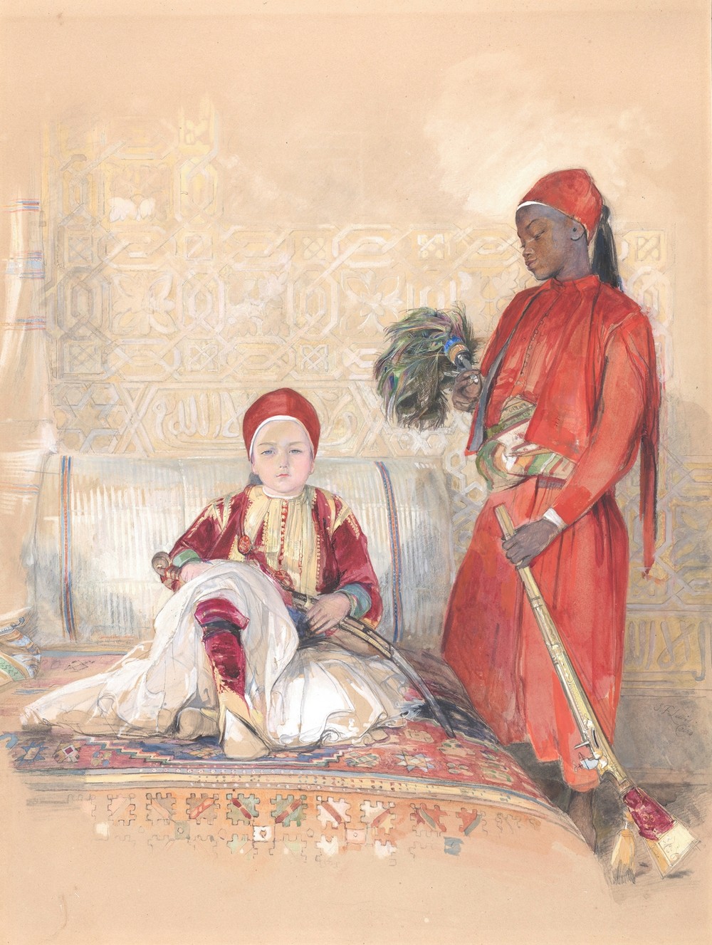 Iskander Bey and his Servant (ca. 1848)