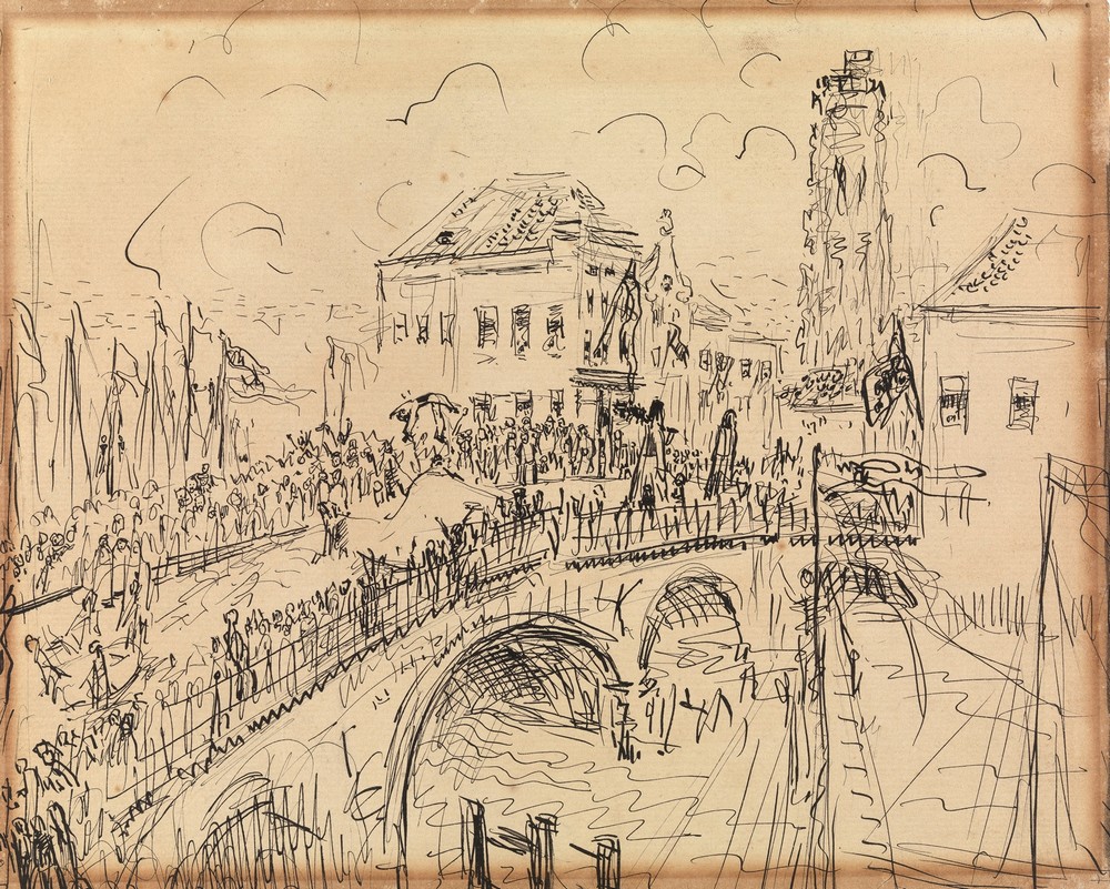 Cavalcade on Hoogbrug in Mechelen – Opsinjoorke