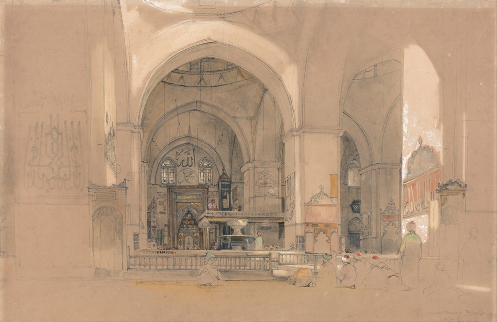 Interior of the Great Mosque, (Ulucami) Bursa, Turkey