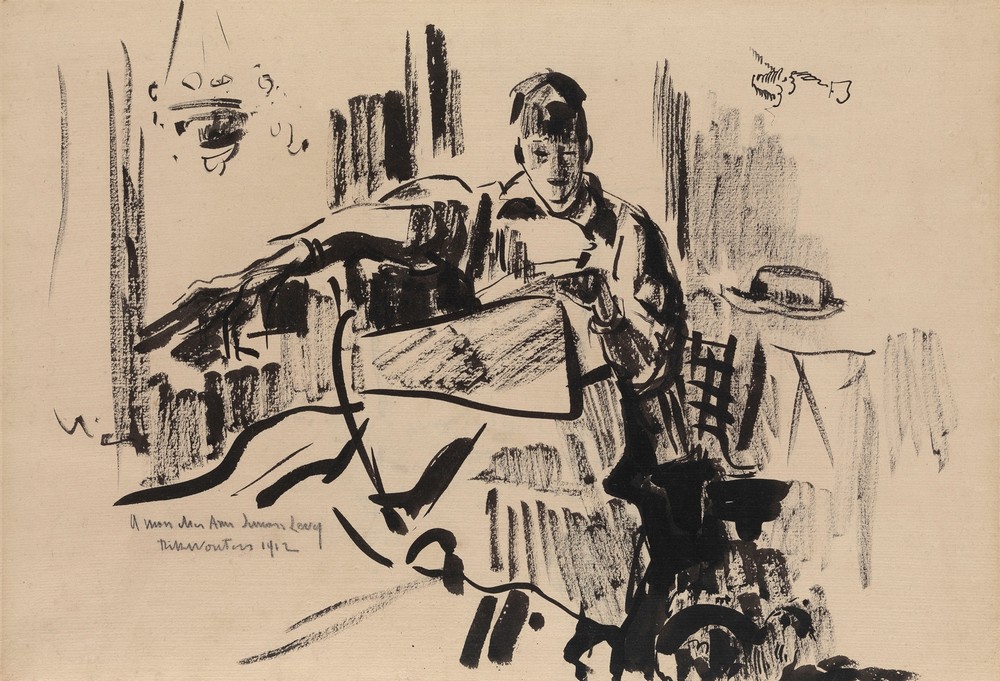 Nel Reading a Newspaper