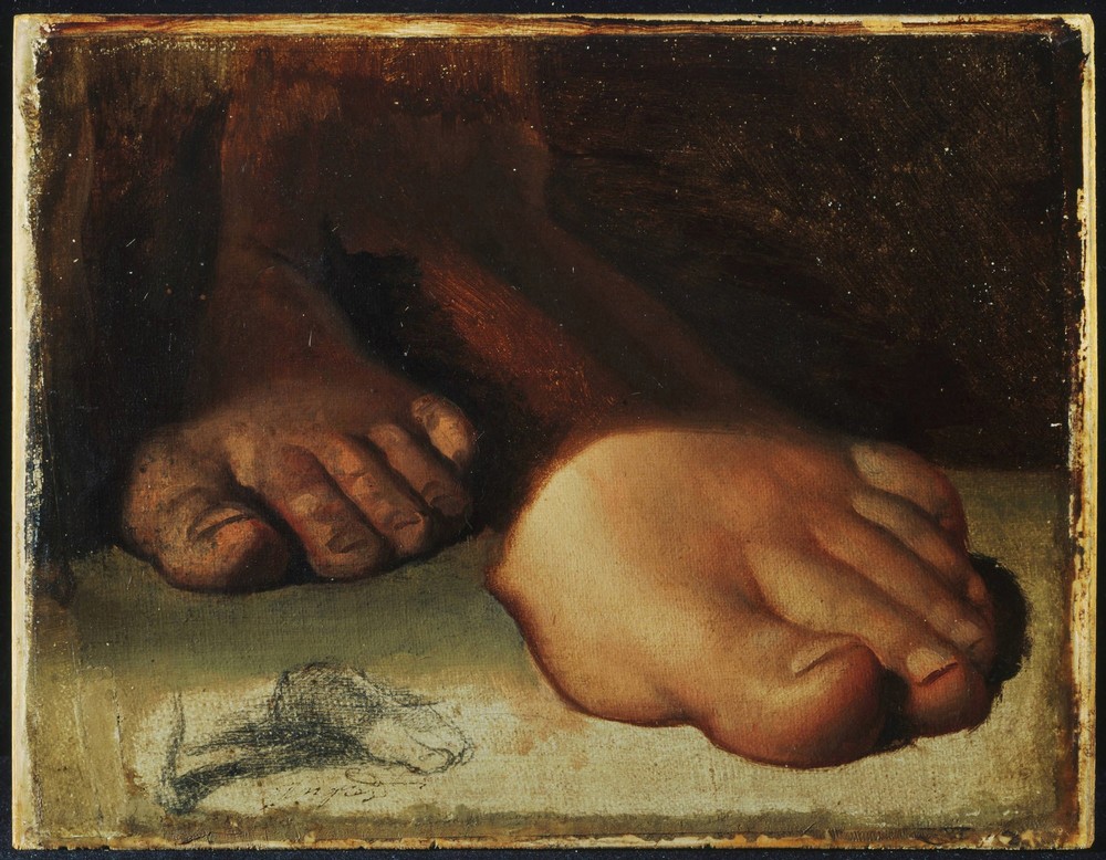 Studies for foot in ‘Jesus Giving the Keys to Saint Peter’ (ca. 1817)