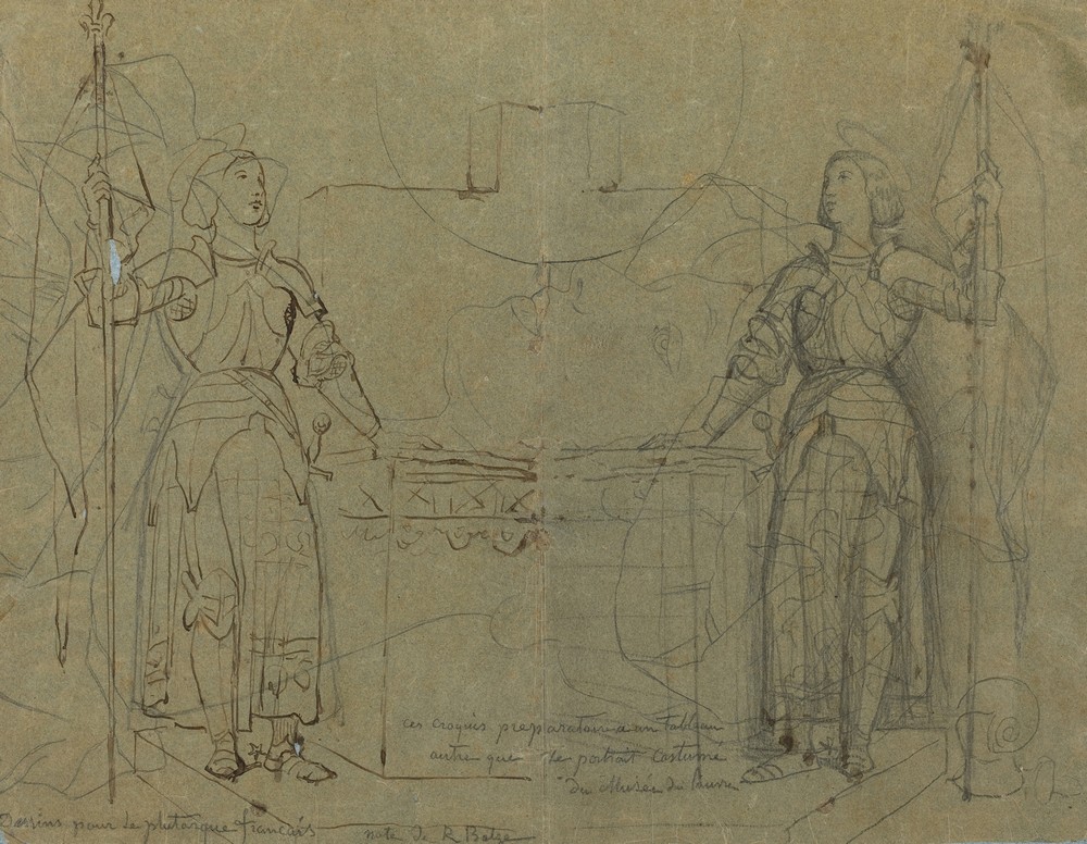 Joan of Arc Standing at the Altar at Reims Cathedral (c. 1844)