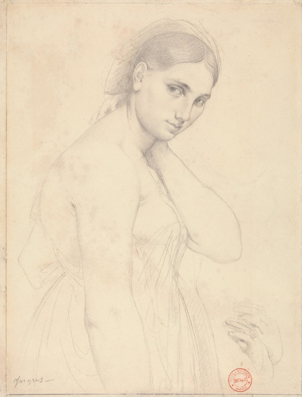 Study for ‘Raphael and the Fornarina’ (ca. 1814)