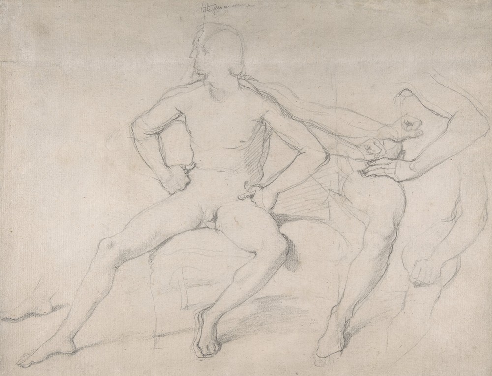 Study of a Seated Nude Male