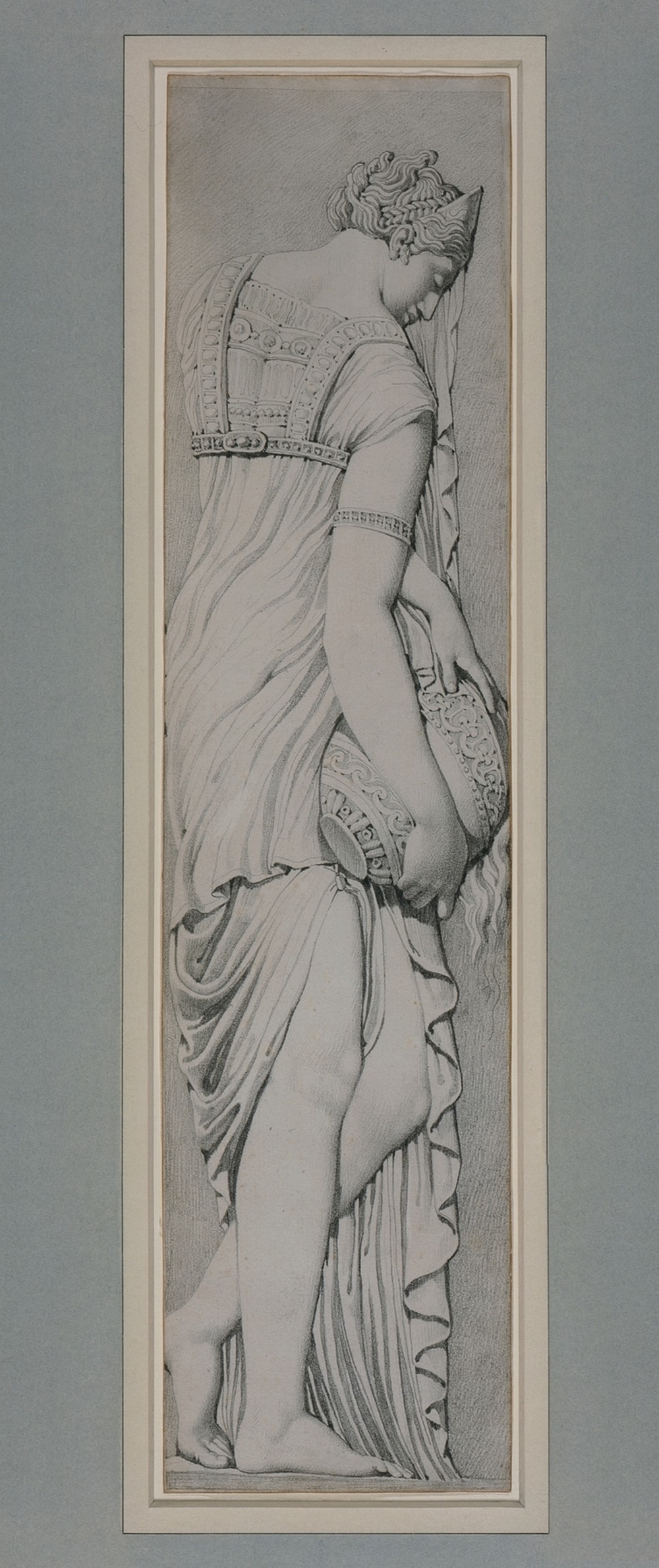 Study of a Nymph from the Fountain of the Innocents, after Jean Goujon (circa 1802-1806)