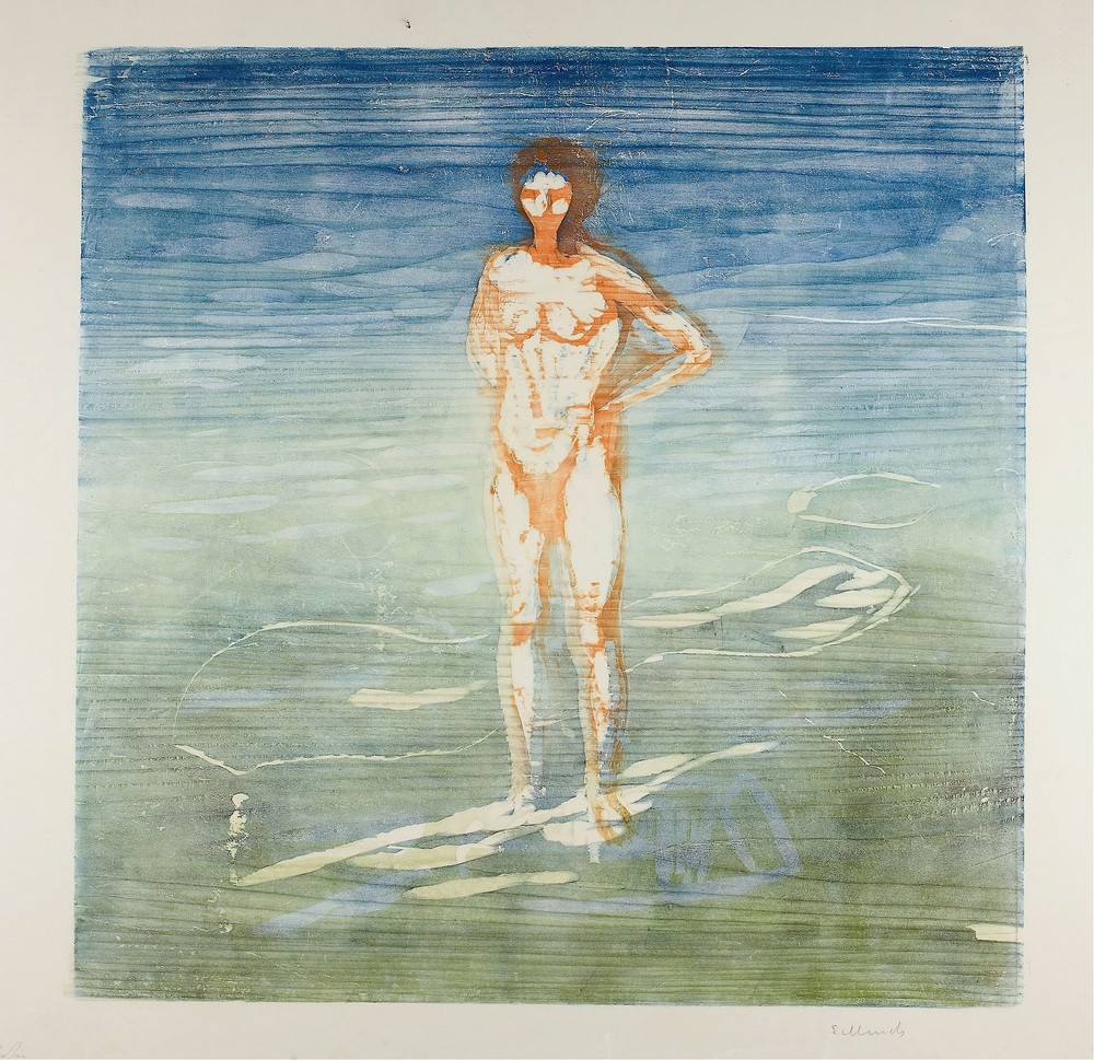 Man Bathing