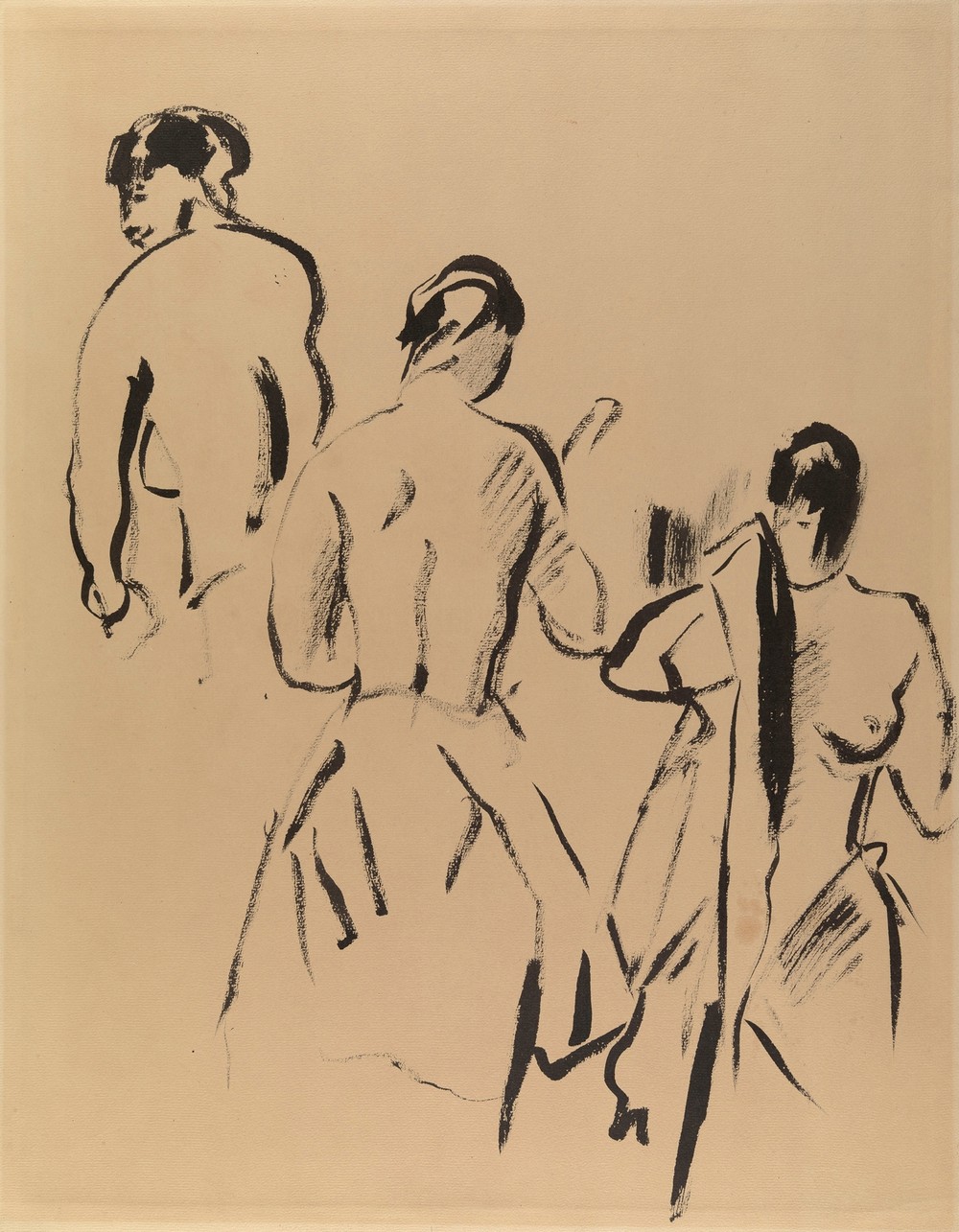 Study with Three Nudes