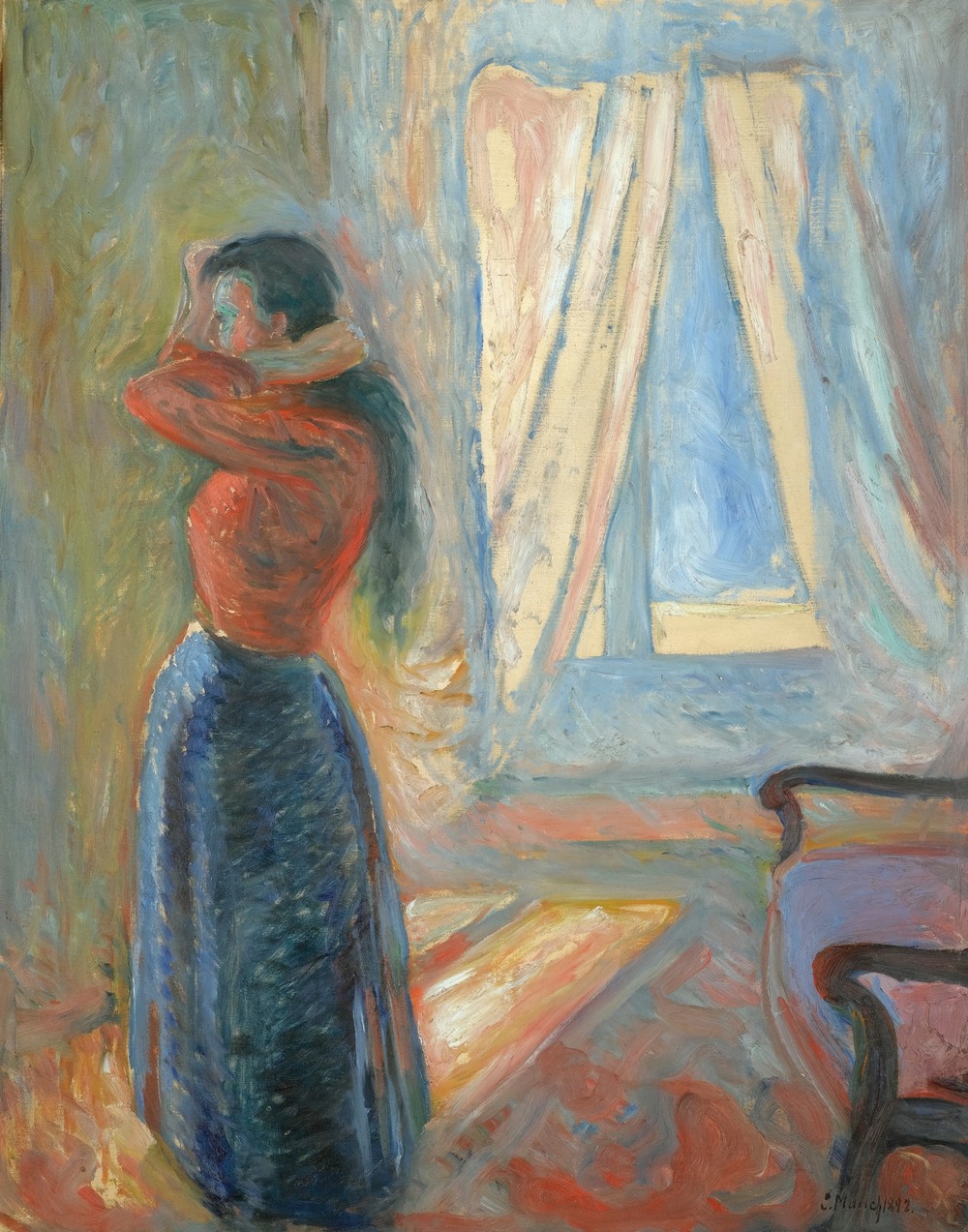 Kvinne Som Speiler Seg (Woman Looking In The Mirror)