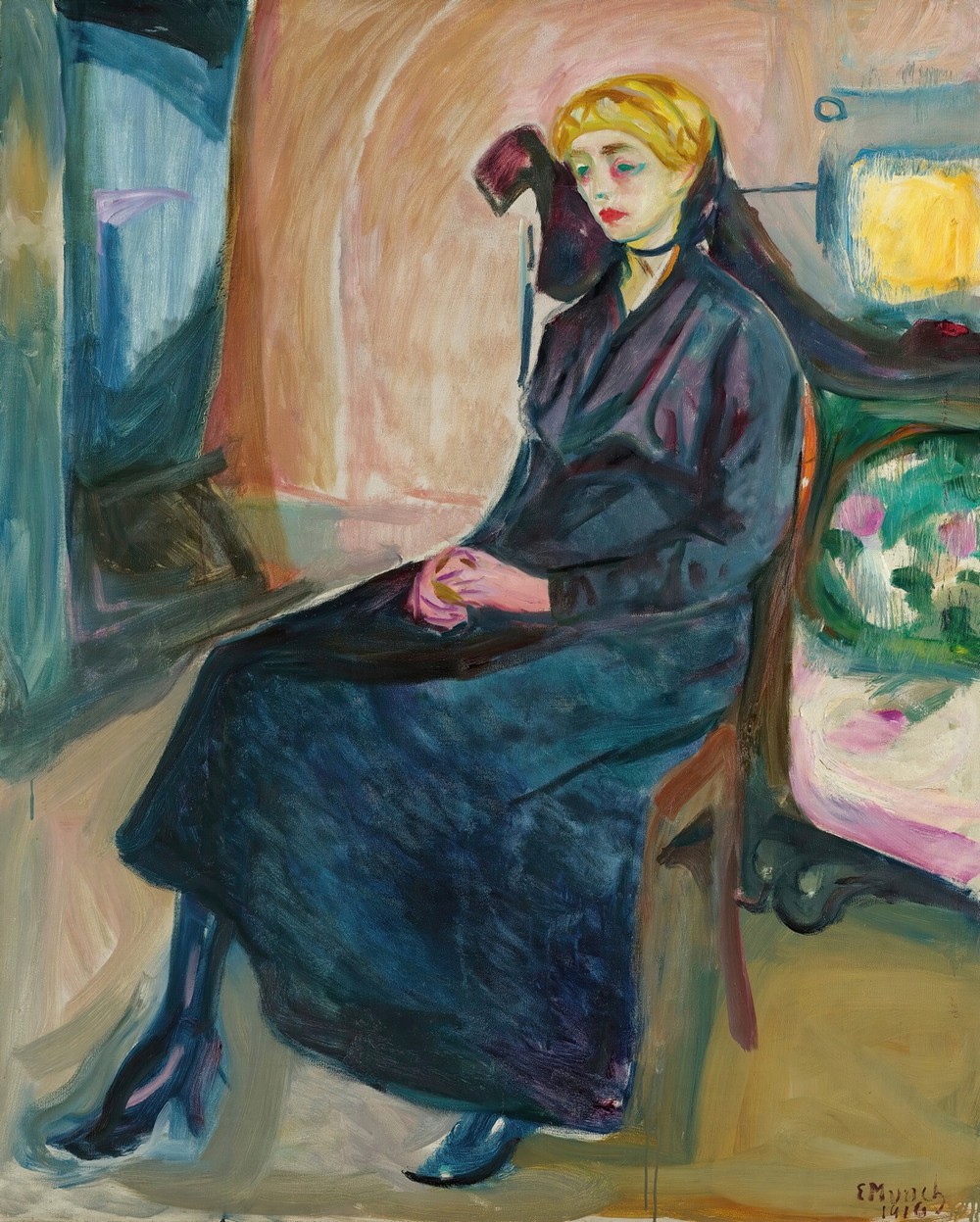 Sittende Ung Kvinne (Seated Young Woman)
