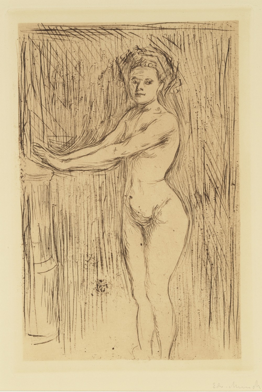Nude Woman (Model Warming her Hands)