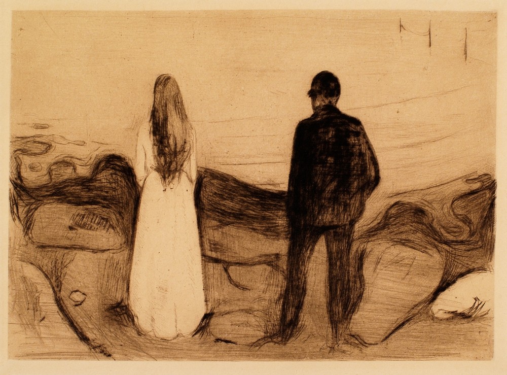 Two Human Beings. The Lonely Ones