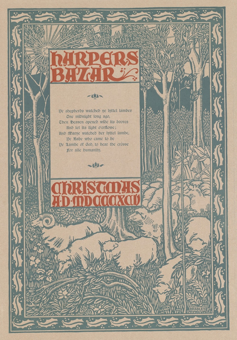 Harper’s Bazar, Christmas A.D. MDCCCXCV