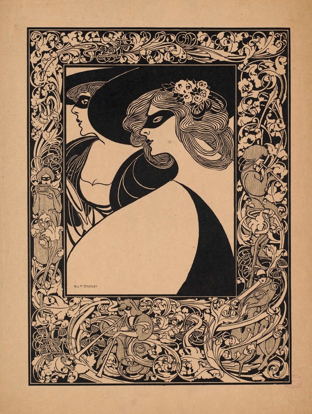 Two masked women