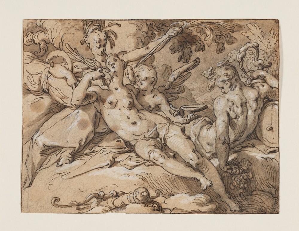 Venus and Bacchus (Without Ceres and Bacchus Venus would Frieze) (1590–95)