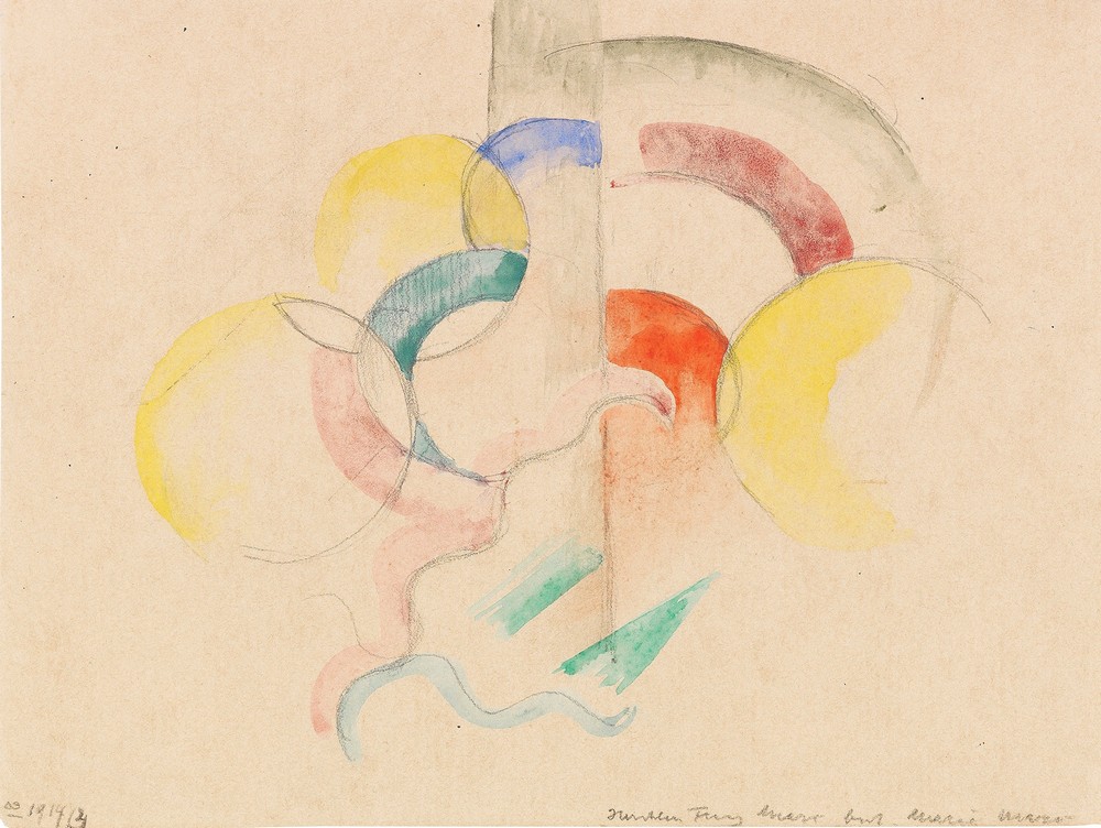 Abstraktes Aquarell I (1913-14)