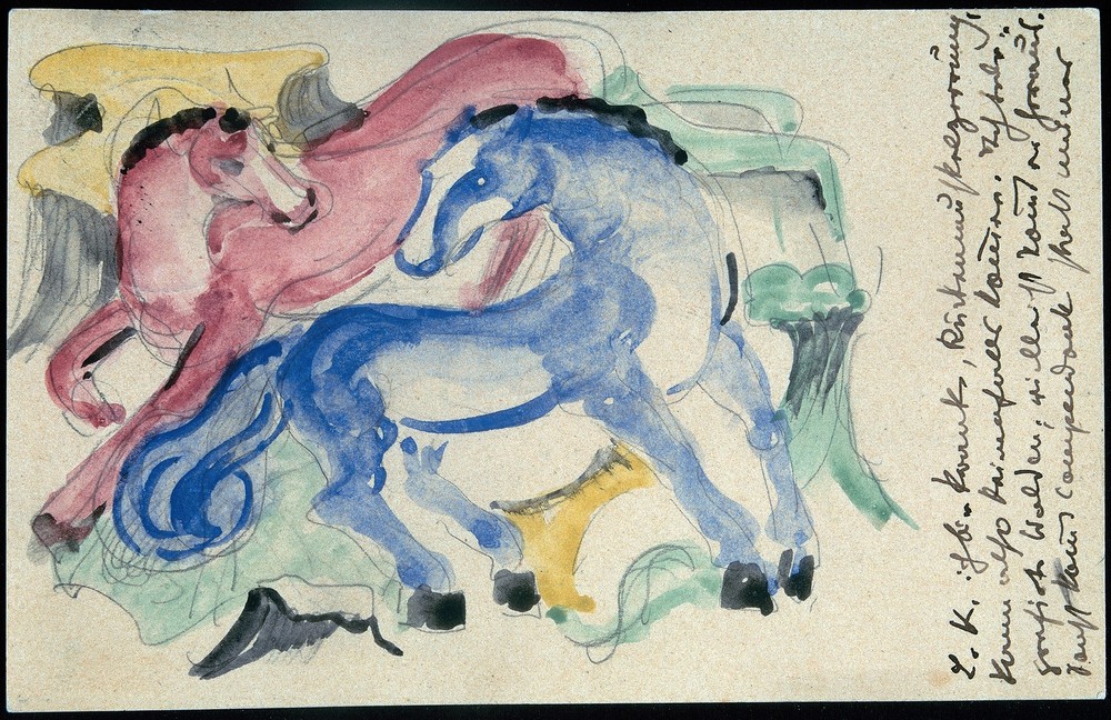 Red and Blue Horse