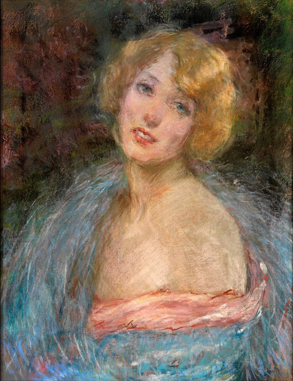 Blonde Girl with Boa (ca. 1927)