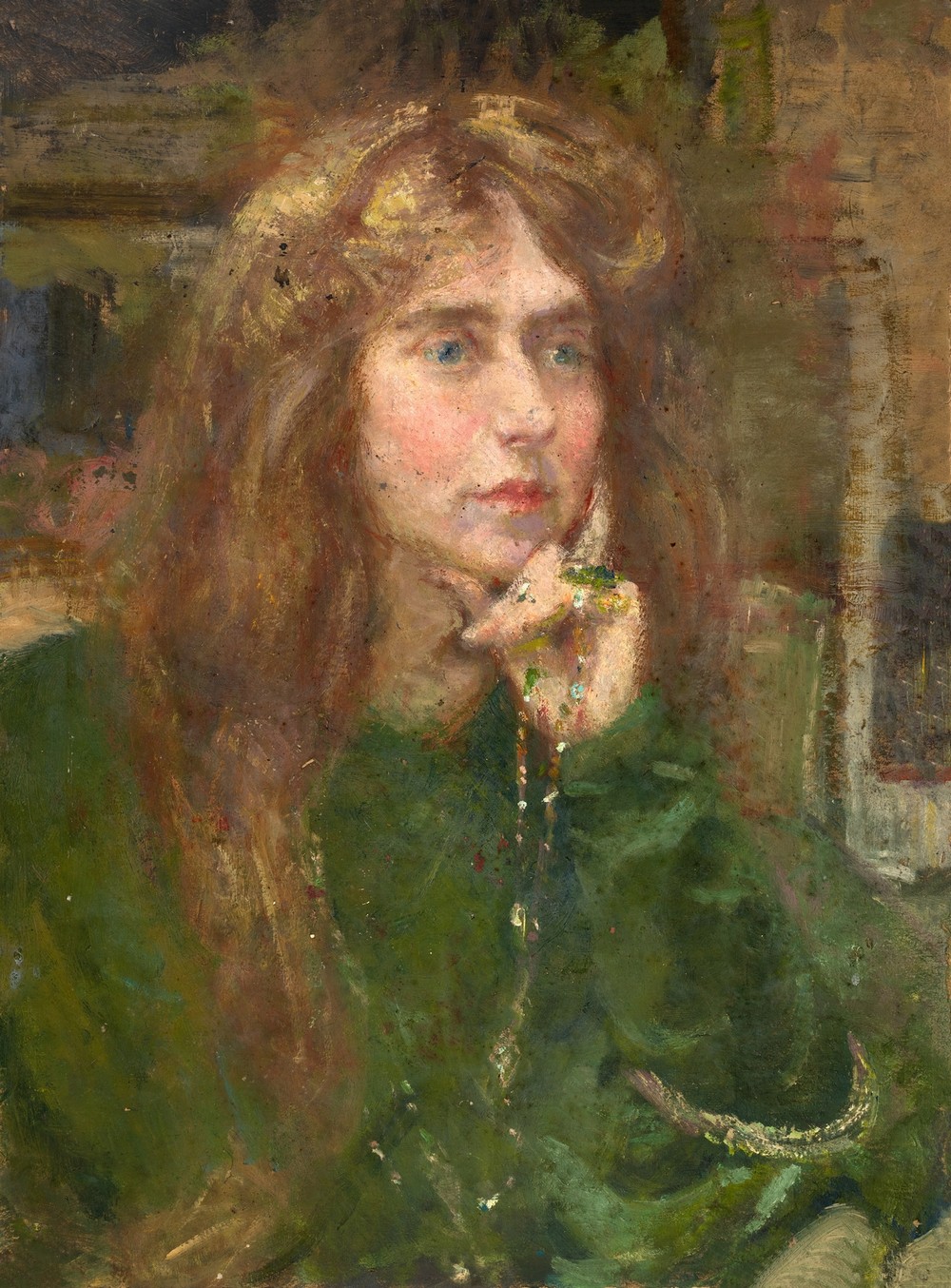 Natalie with Necklace (ca. 1900)