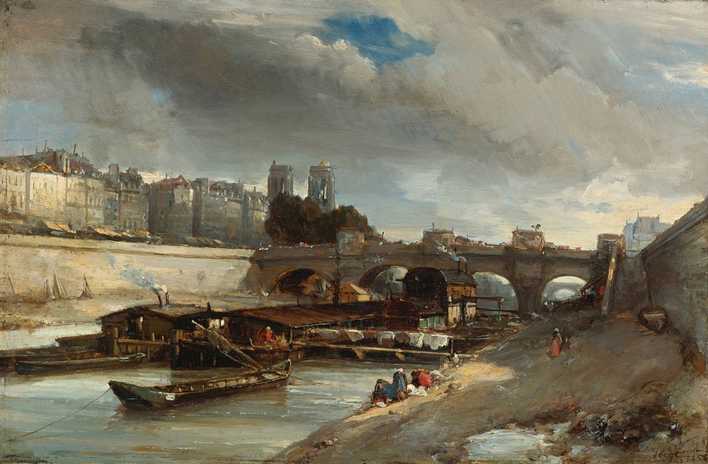 Bateau-Lavoir Près Du Pont-Neuf, Paris