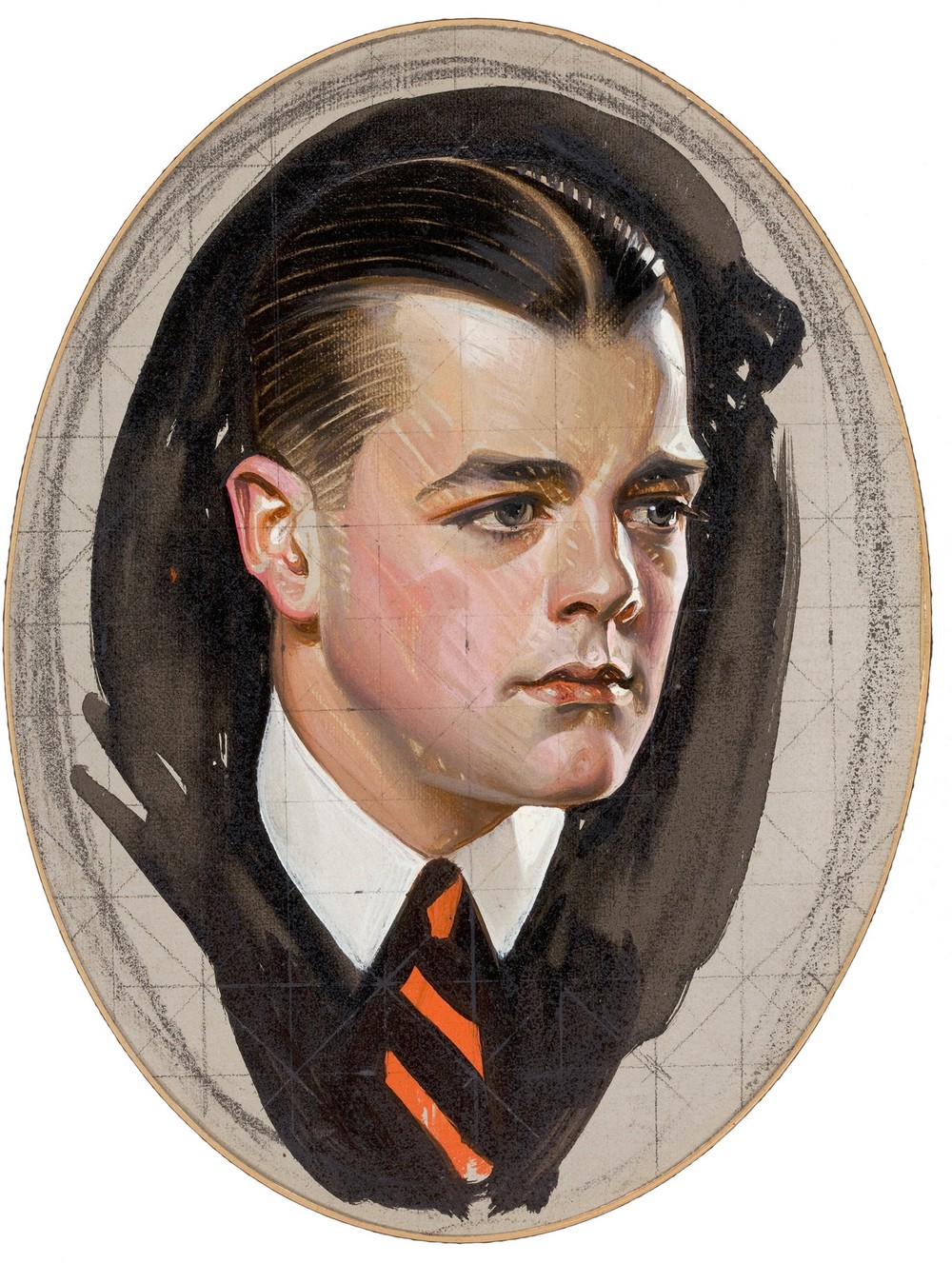 Preliminary study, Cluett, Peabody & Co, Arrow collar advertisement (circa 1924)