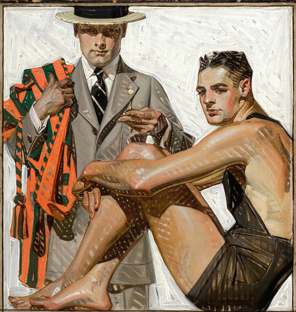 Record Time, Cool Summer Comfort, House of Kuppenheimer ad (c. 1920)