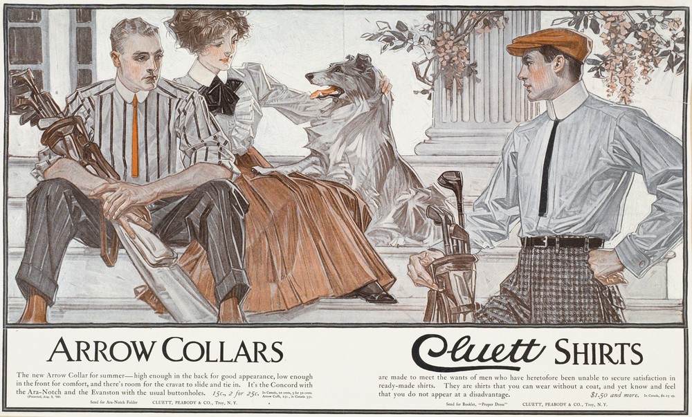 Arrow collars. Cluett shirts
