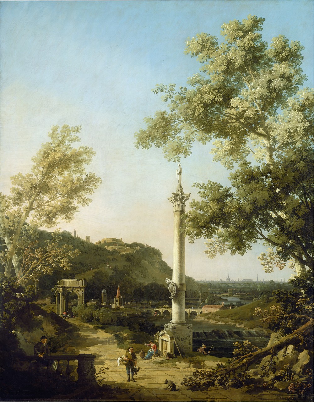 English Landscape Capriccio with a Column (c. 1754)