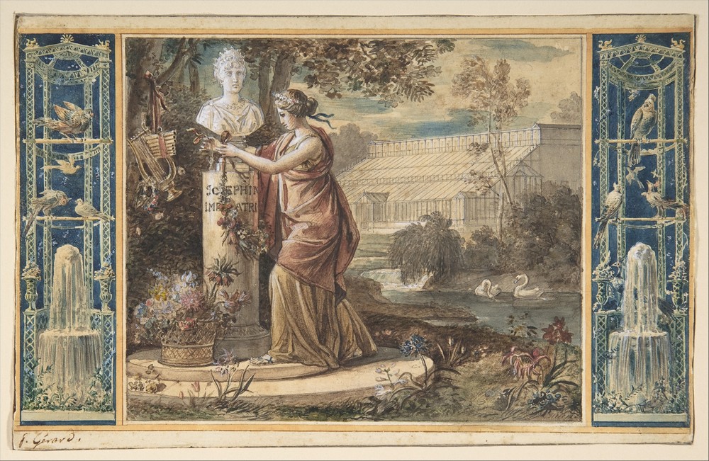 An Allegory of Empress Josephine as Patroness of the Gardens at Malmaison (ca. 1805–6)