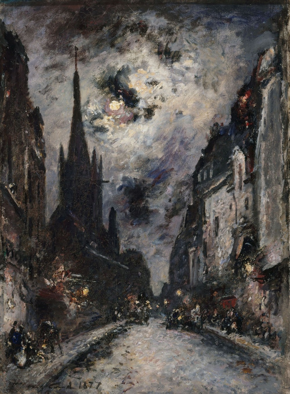 La Rue Saint-Séverin, actuel 5ème arrondissement.