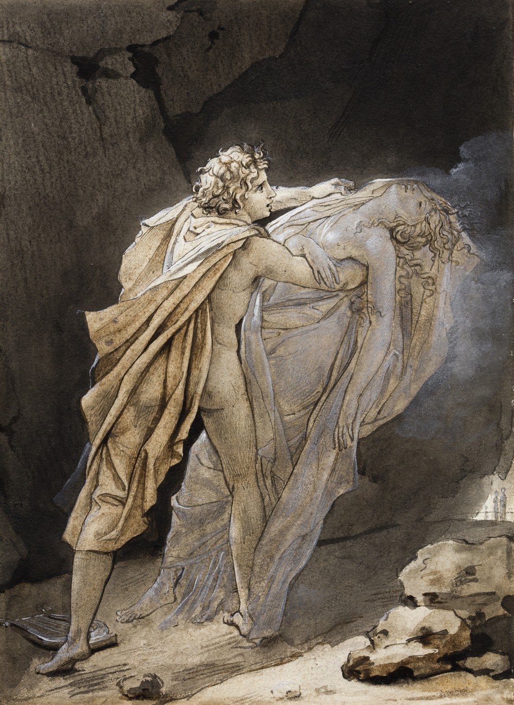 Orpheus tries to hold on to Eurydice (ca. 1791)