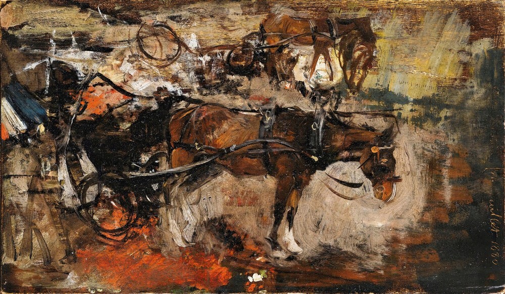Carriage Horse, Avenue Trudaine, Paris, 14 July 1880