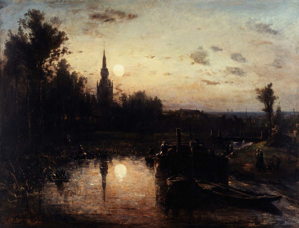 Clair de lune à Overschie (environs de Rotterdam)