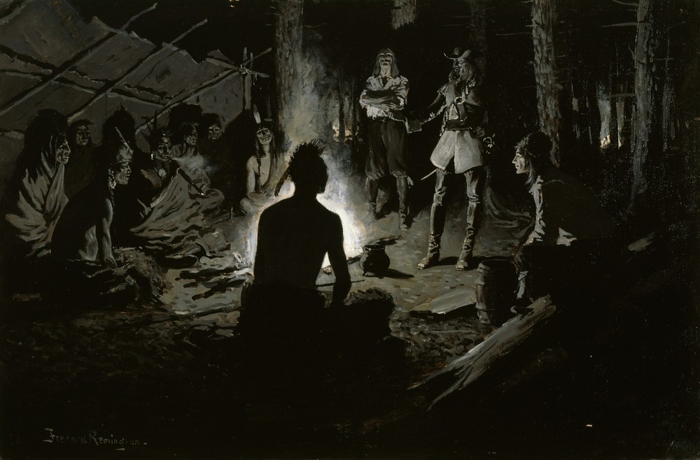 French Explorer’s Council with the Indians