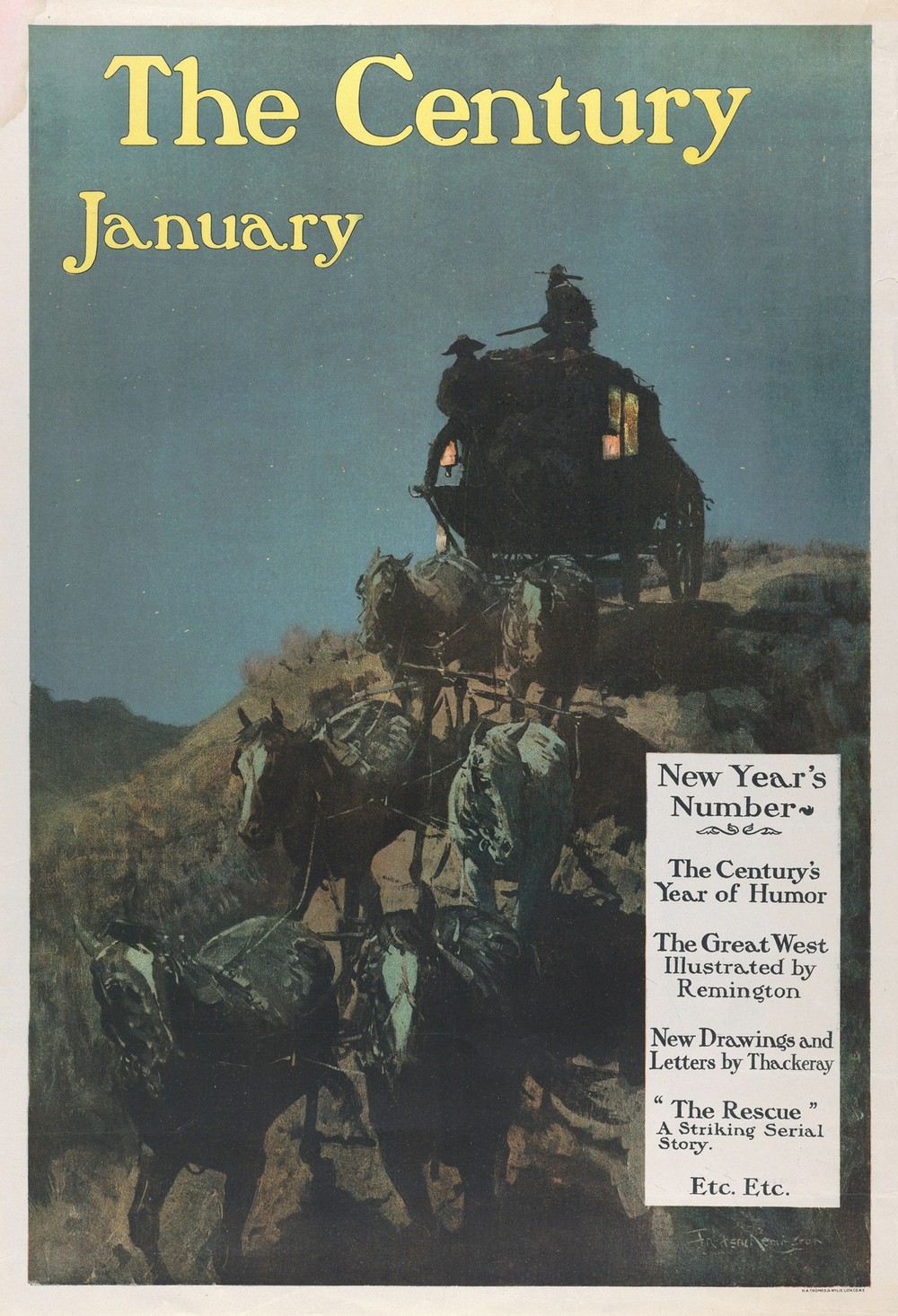 The Century; New Year’s Number, January