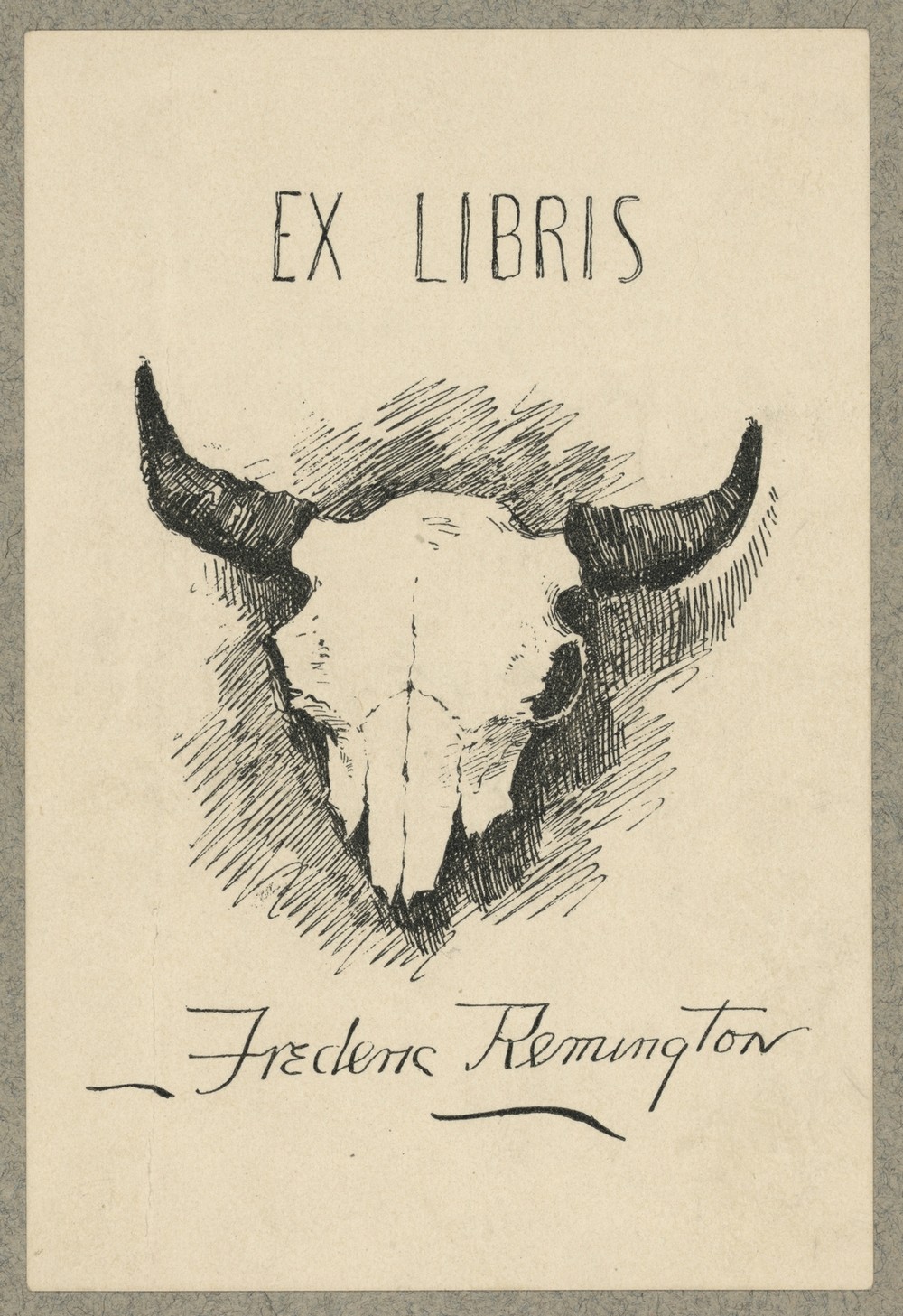 Bookplate of Frederic Remington