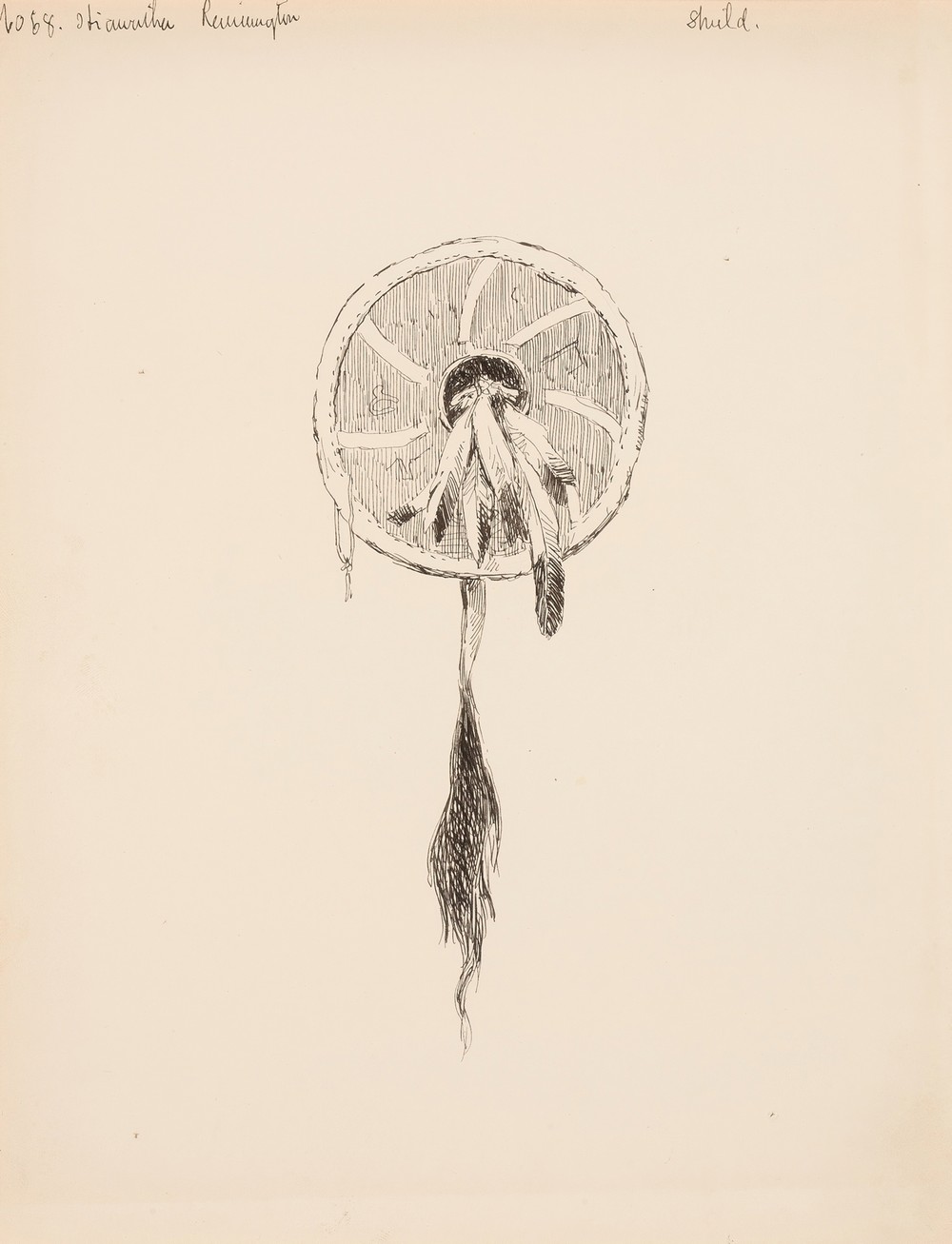 Shield, illustration for The Song of Hiawatha