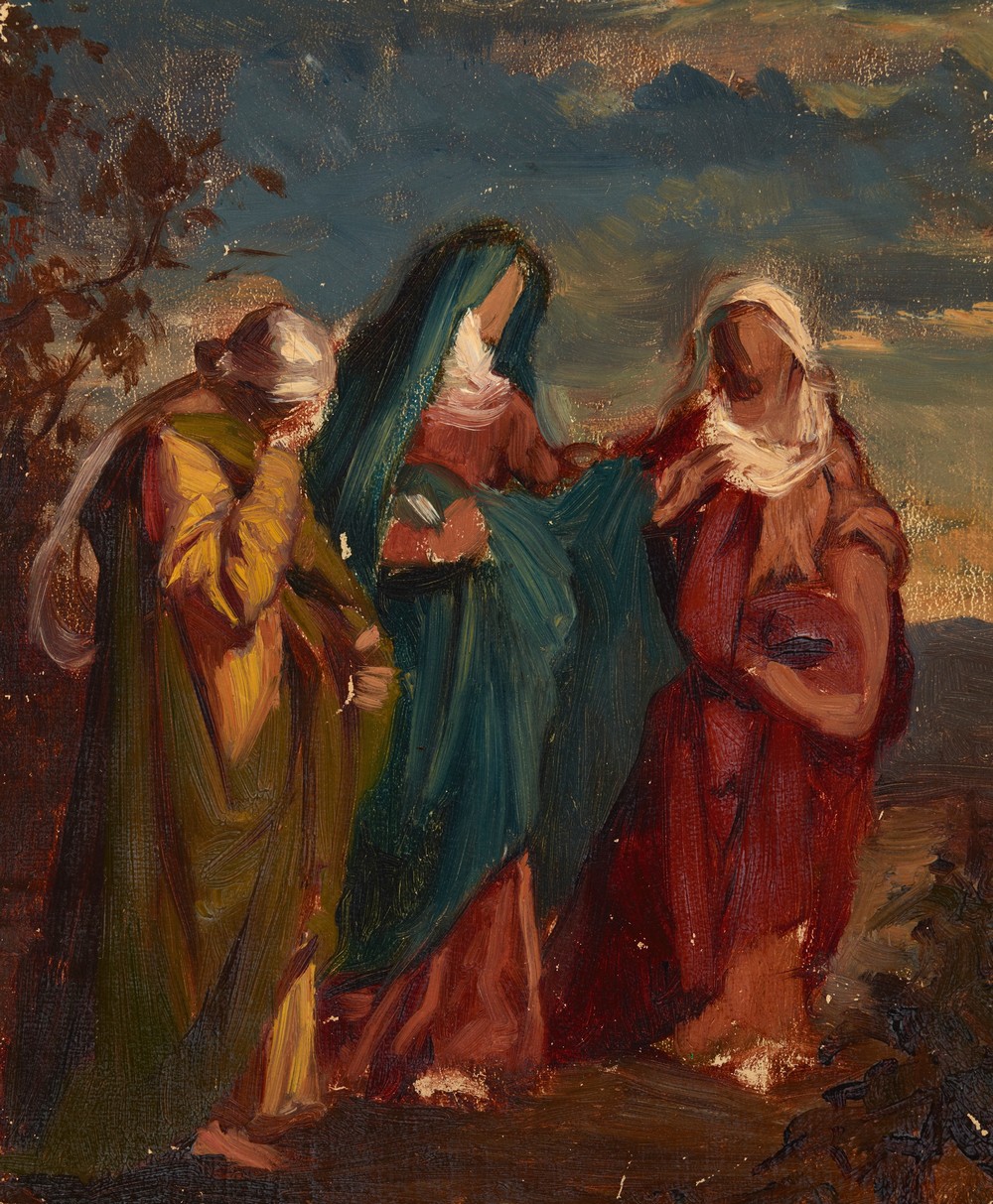 Sketch to the Painting ‘Three Marys Walking to Christ’s Tomb’