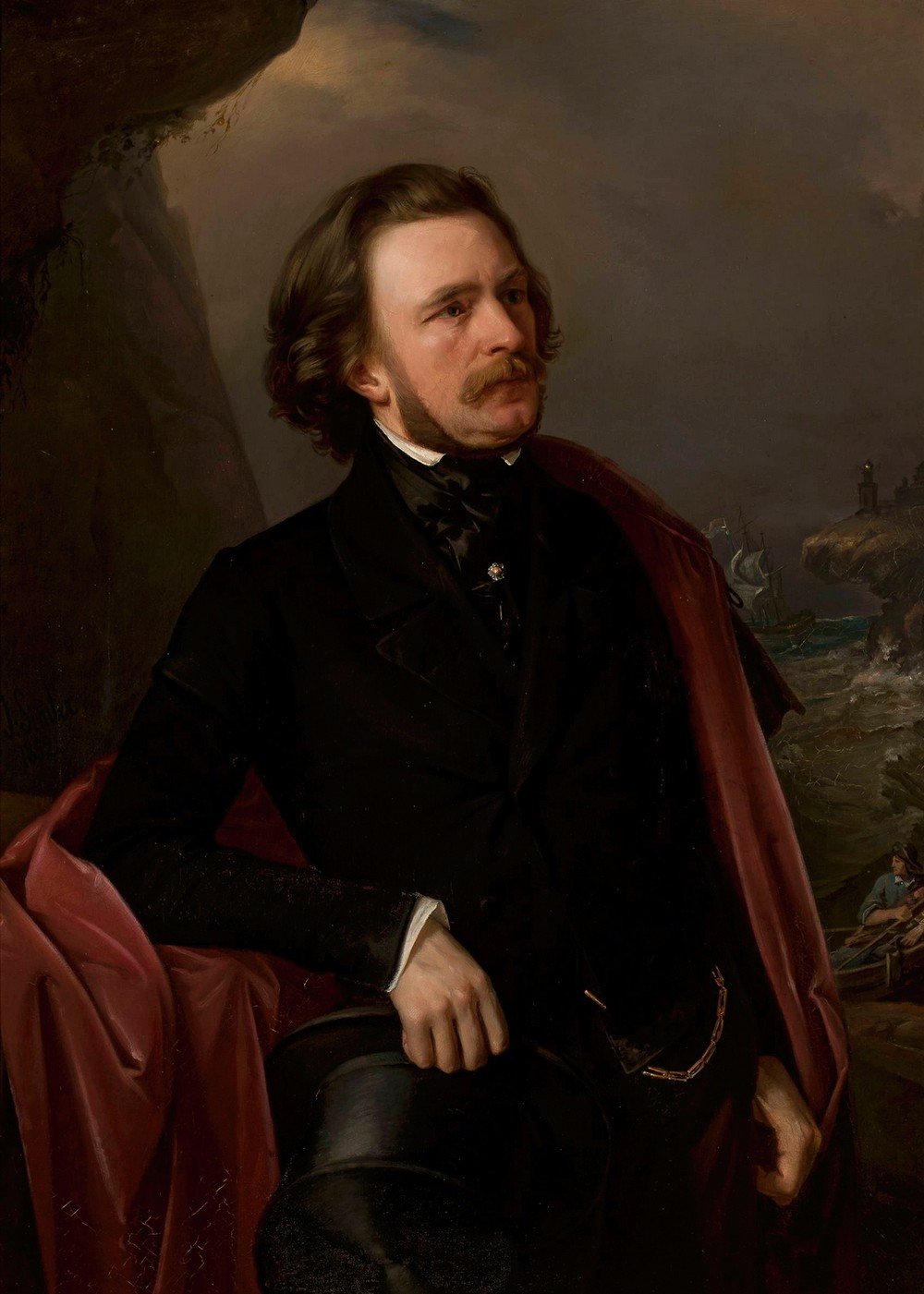 Portrait of doctor Teodor Teutold-Tripplin, traveller